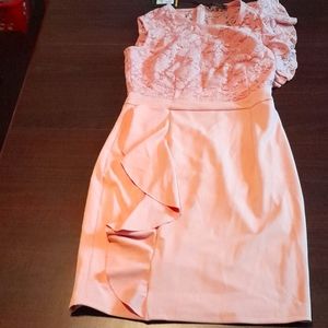 Peach  colored dress